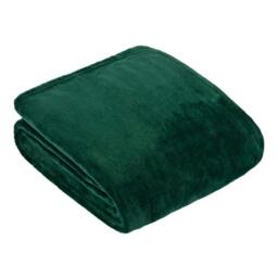 Rackhams Harrow Fleece Throw - Emerald - 140cm x 180cm - Emerald - 100% Polyester - thumbnail 1