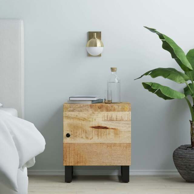 Rackhams Bedside Cabinet 40x33x46 cm Solid Wood Mango
