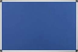 Rackhams 900 x 600mm Aluminium Frame Notice Pin Board - Felt Notice Board Bulletin Frame for Office, School, Bedroom, Memo, and Home - Grey - thumbnail 4