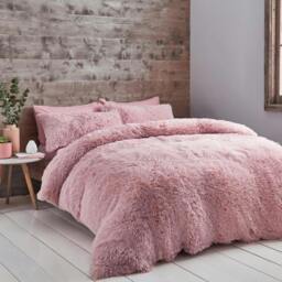 Rackhams Cuddly Blush Pink Duvet Cover Set - Single - thumbnail 2
