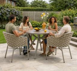 Rackhams Larissa 4-Seater Outdoor Dining Set - Garden Furniture Shop - thumbnail 2