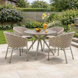 Rackhams Larissa 4-Seater Outdoor Dining Set - Garden Furniture Shop - thumbnail 1