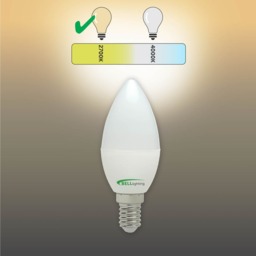 Rackhams E14 Edison Screw LED Candle 4.7W Energy Saving Light Bulbs - Pack of 3 - thumbnail 3