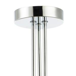 Rackhams Modern Polished Chrome Plated Ceiling Light Fitting with Swirl Glass - thumbnail 3