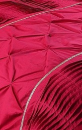Rackhams Eleanor Pin Tuck Duvet Cover Set - Red - Double - thumbnail 2