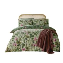 Rackhams Mystic Berry Floral Reversible Duvet Cover Set - Green - Green - Single