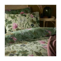 Rackhams Mystic Berry Floral Reversible Duvet Cover Set - Green - Green - Single - thumbnail 2