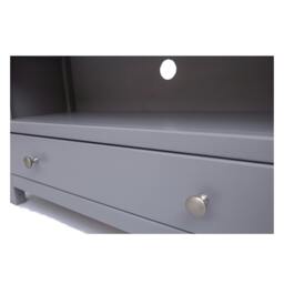Rackhams Mirano Grey 1 Drawer TV Cabinet Chrome Knob - Grey - thumbnail 5