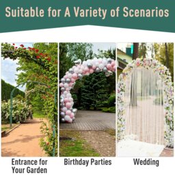 Rackhams Garden Entrance Arch Bench Outdoor Patio Rose Trellis Climbing Plant - thumbnail 4