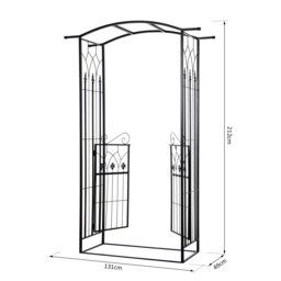 Rackhams Garden Entrance Arch Bench Outdoor Patio Rose Trellis Climbing Plant - thumbnail 6