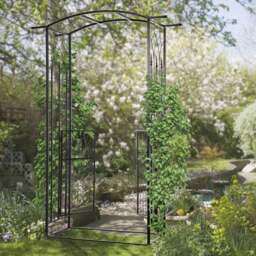 Rackhams Garden Entrance Arch Bench Outdoor Patio Rose Trellis Climbing Plant