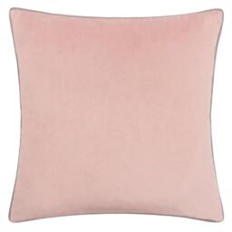 Rackhams Meridian Velvet Cushion Cover - Blush/Grey - 45cm x 45cm - Blush/Grey - 100% Polyester