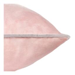 Rackhams Meridian Velvet Cushion Cover - Blush/Grey - 45cm x 45cm - Blush/Grey - 100% Polyester - thumbnail 3