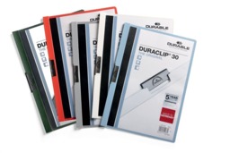 Rackhams DURACLIP 30 Sheet Document Clip File Folder - 25 Pack - A4 Assorted - thumbnail 1