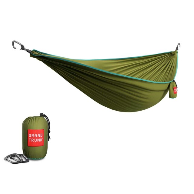 Rackhams TrunkTech™ Single Hammock - Green / Aqua - image 1