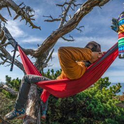 Rackhams TrunkTech™ Single Hammock - Green / Aqua - thumbnail 5