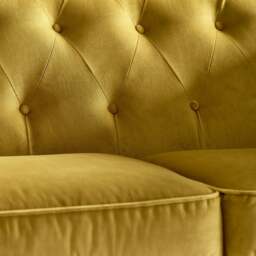 Rackhams Ashbourne Chesterfield Plush Velvet 3 Seater - Teal - thumbnail 4