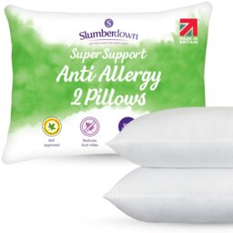 Rackhams Anti Allergy Super Support Firm Support Pillow - Firm - 2 - thumbnail 1