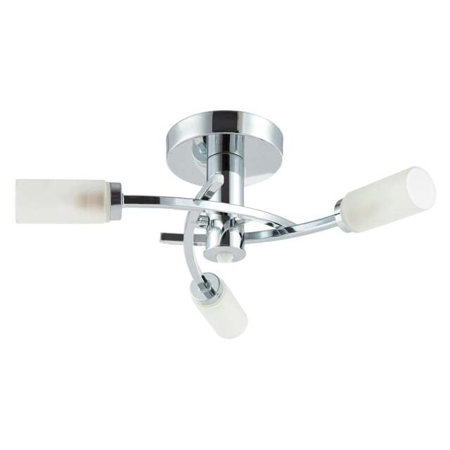 Rackhams Modern Sensor Bathroom Ceiling Light in Chrome with Multi Functions - image 1