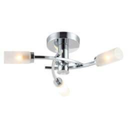 Rackhams Modern Sensor Bathroom Ceiling Light in Chrome with Multi Functions - thumbnail 2
