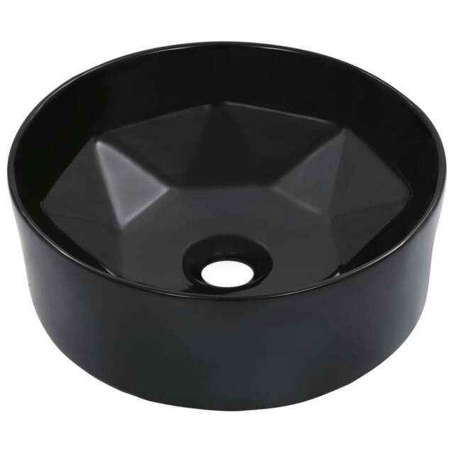 Rackhams Wash Basin 36x14 cm Ceramic Black