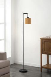 Rackhams Modern Cylindrical Rope Floor Lamp - Multi - One Size - thumbnail 2