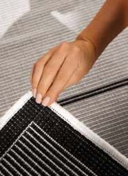 Rackhams Reversible Black Indoor-Outdoor Rug - 200X290 cm - thumbnail 5