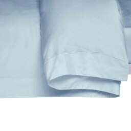 Rackhams 400 Thread Count Egyptian Cotton Oxford Duvet Cover - Duck Egg Blue - Superking - Duck Egg Blue - 100% Egyptian Cotton - thumbnail 3