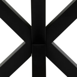 Rackhams Heaven Dining Table in Oak with Black Legs - Black - No - Brown - thumbnail 6