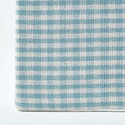 Rackhams Gingham Check Cotton Cube Pouffe - 36 x 36 x 38 cm - Green & White - thumbnail 5
