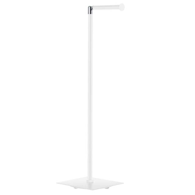 Rackhams White Stainless Steel Freestanding Toilet Roll Holder - image 1
