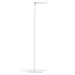 Rackhams White Stainless Steel Freestanding Toilet Roll Holder