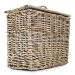 Rackhams Rectangular Toilet Tidy Lidded Wicker Basket - thumbnail 5