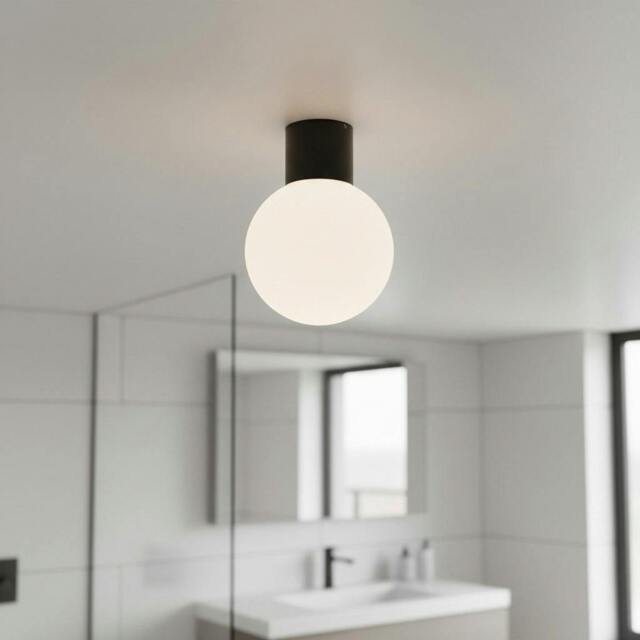Rackhams 3 Watt LED Globe Bathroom Ceiling Light - image 1