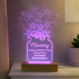Rackhams Personalised Flower Vase LED Light - thumbnail 4