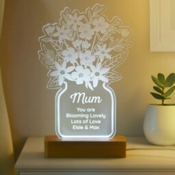Rackhams Personalised Flower Vase LED Light - thumbnail 1