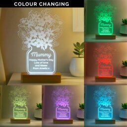Rackhams Personalised Flower Vase LED Light - thumbnail 2