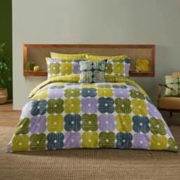 Rackhams Textured Flower Duvet Cover Set - Multi - Double