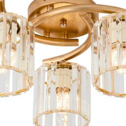 Rackhams 3-Light Ceiling Light with Glass Shade - Black - thumbnail 6
