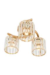 Rackhams 3-Light Ceiling Light with Glass Shade - Black - thumbnail 4