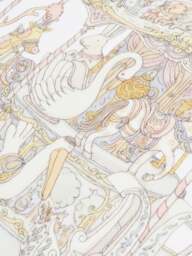 Rackhams Baby Girls Carousel Swaddle in Pink (100cm) - Pink - One size - thumbnail 5