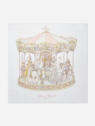 Rackhams Baby Girls Carousel Swaddle in Pink (100cm) - Pink - One size - thumbnail 1