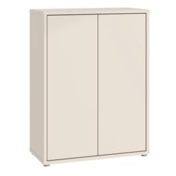 Rackhams Alice Springs Shoe Cabinet with 2 Doors Push-to-Open in Sand - Matt - Standard - Sand - thumbnail 2