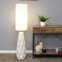 Rackhams Skova White Ceramic Floor Lamp - thumbnail 3