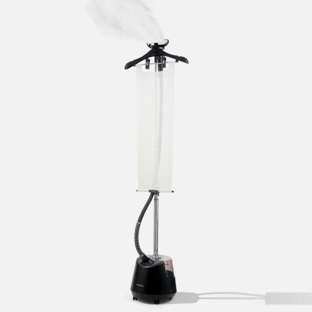 Rackhams f1200 Clothes Steamer Pro - Powerful 2200W Garment Steamer, 3L Tank, Dual Steam, Ideal for Clothes, Curtains and All Fabrics - Matt Black