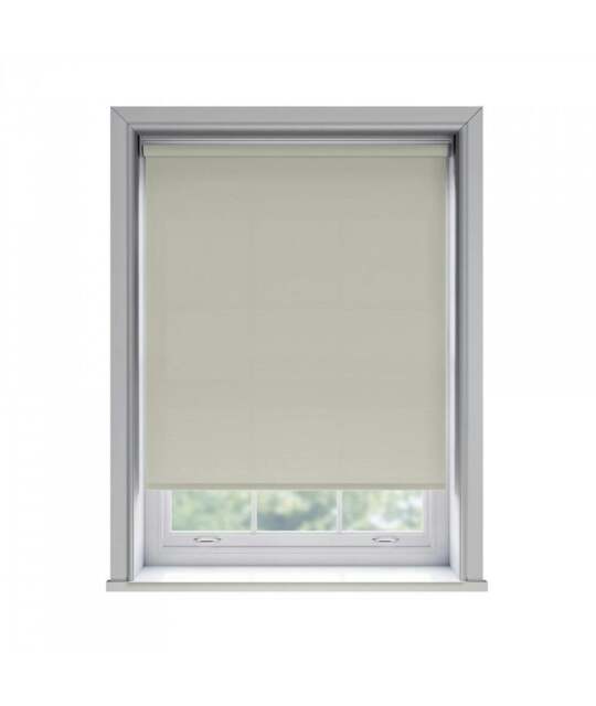 Rackhams No Drill Oyster Thermal Blackout Roller Blind (170cm Drop) - 135cm - image 1