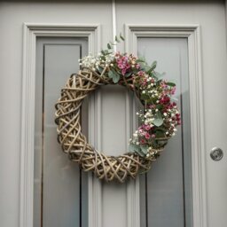 Rackhams Rattan Wreath - Natural - 50cm - thumbnail 2