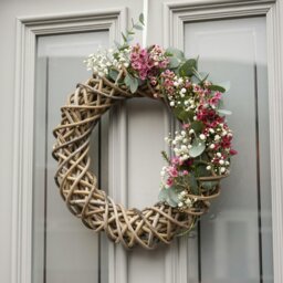 Rackhams Rattan Wreath - Natural - 50cm - thumbnail 3