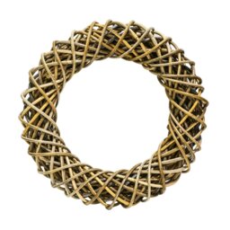Rackhams Rattan Wreath - Natural - 50cm - thumbnail 1