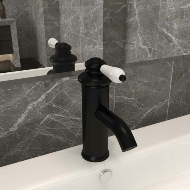 Rackhams Bathroom Basin Faucet Black 130x180 mm - image 1